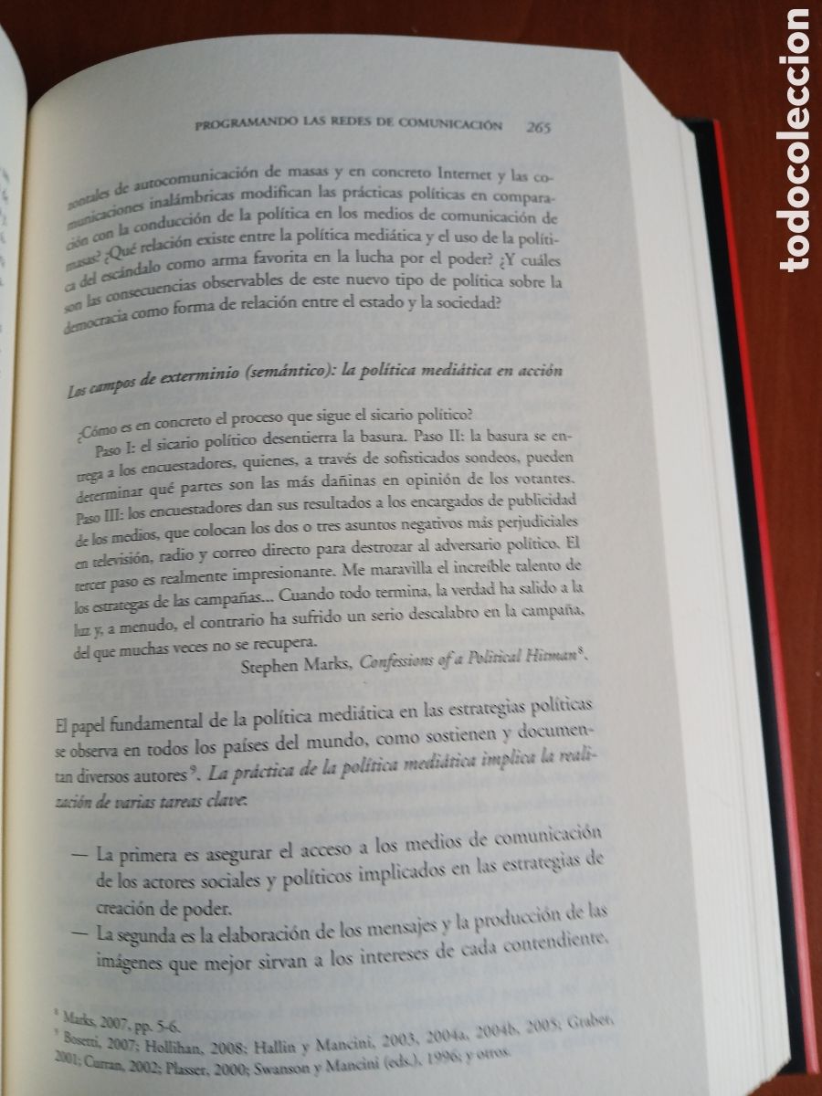 Libros de segunda mano: Comunicaci&oacute;n y poder. Manuel Castells. - Foto 14
