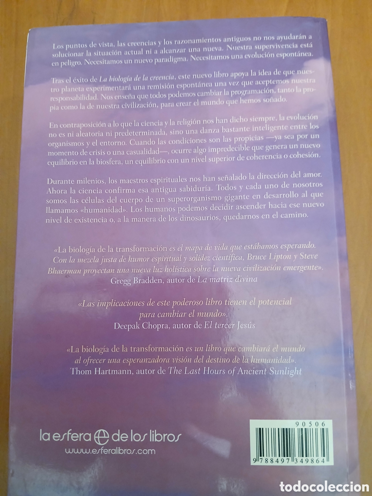 Libros de segunda mano: La Biolog&iacute;a de la Transformaci&oacute;n. Dr. Bruce H. Lipton, Steve Bhaerman. - Foto 2