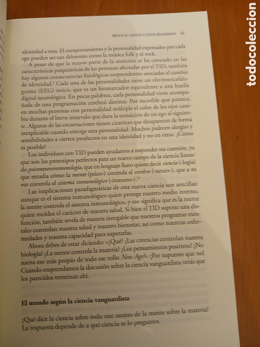 Libros de segunda mano: La Biolog&iacute;a de la Transformaci&oacute;n. Dr. Bruce H. Lipton, Steve Bhaerman. - Foto 7