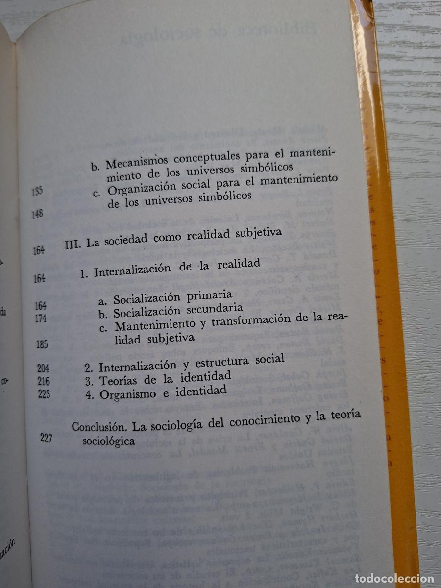 Libros de segunda mano: La construcci&oacute;n social de la realidad - Berger, Peter; Luckmann, Thomas - Foto 4