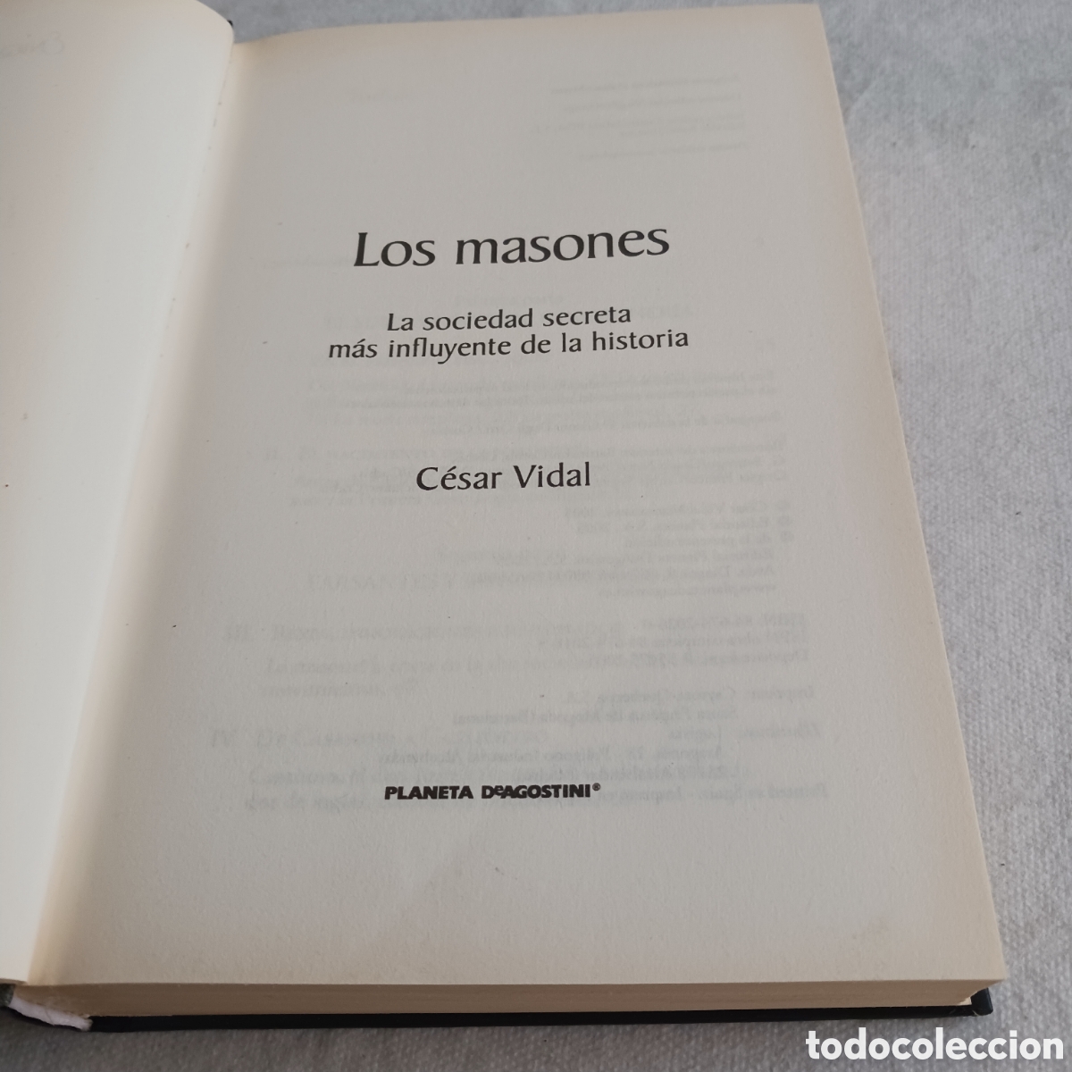 Libros de segunda mano: Los Masones de C&eacute;sar Vidal - Foto 6