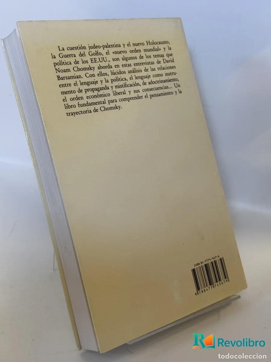 Libros de segunda mano: Cr&oacute;nicas de la discrepancia - Noam Chomsky - Foto 2