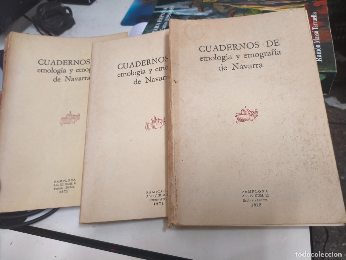 Libros de segunda mano: CUADERNOS DE ETNOLOG&Iacute;A Y ETNOGRAF&Iacute;A DE NAVARRA N&ordm; 9, 10 y 12.