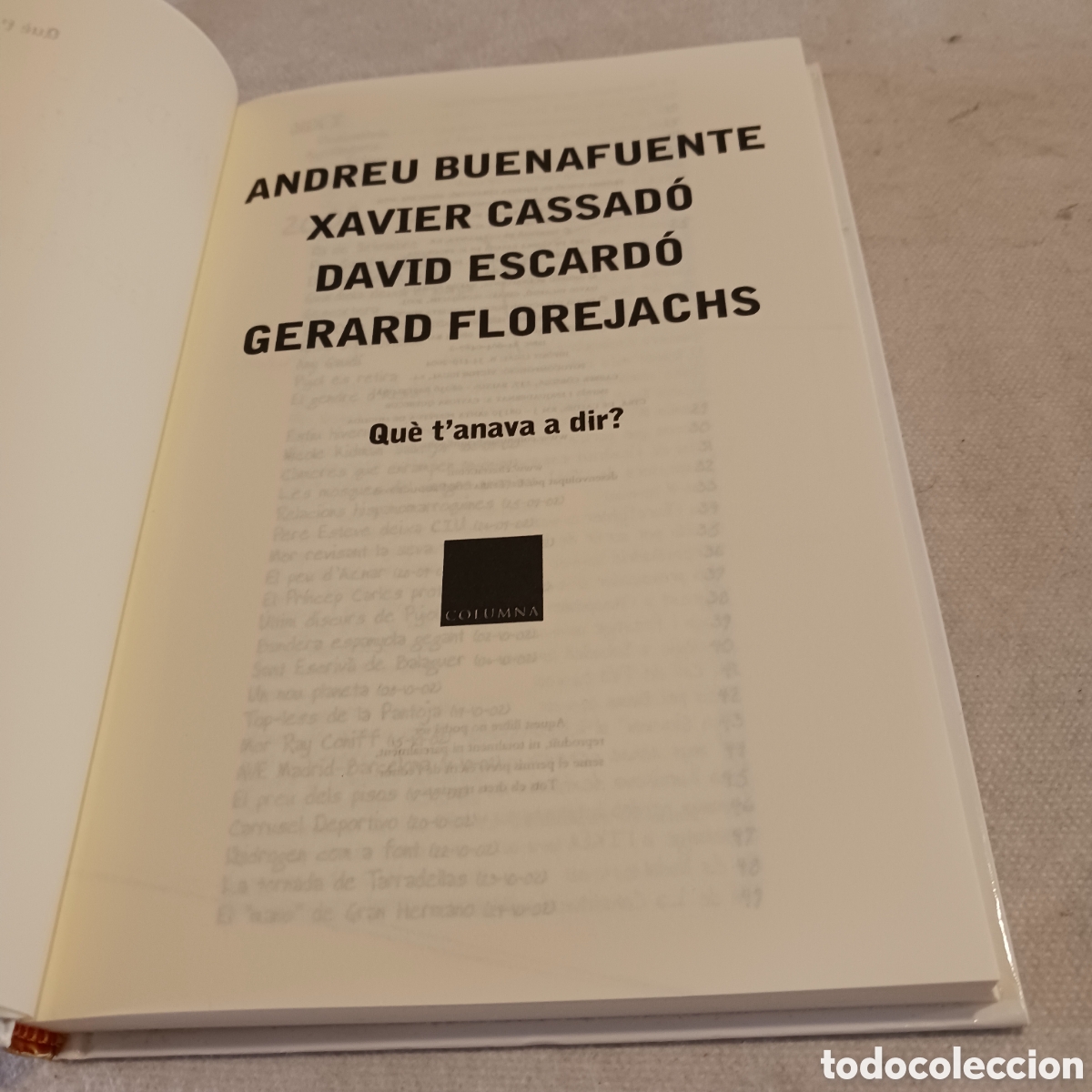 Libros de segunda mano: Wu&egrave; t anava a dir? De Andreu Buenafuente - Foto 4