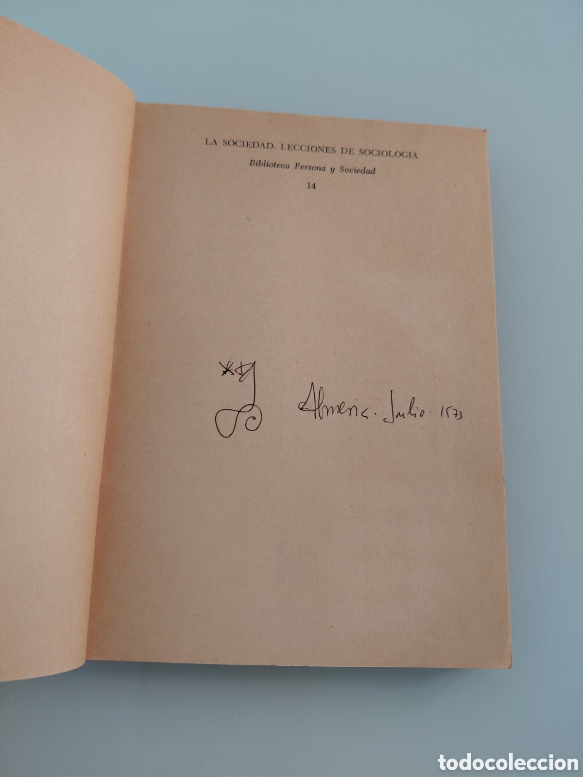 Libros de segunda mano: La Sociedad. Theodor W. Adorno. Editoeial Proteo 1969