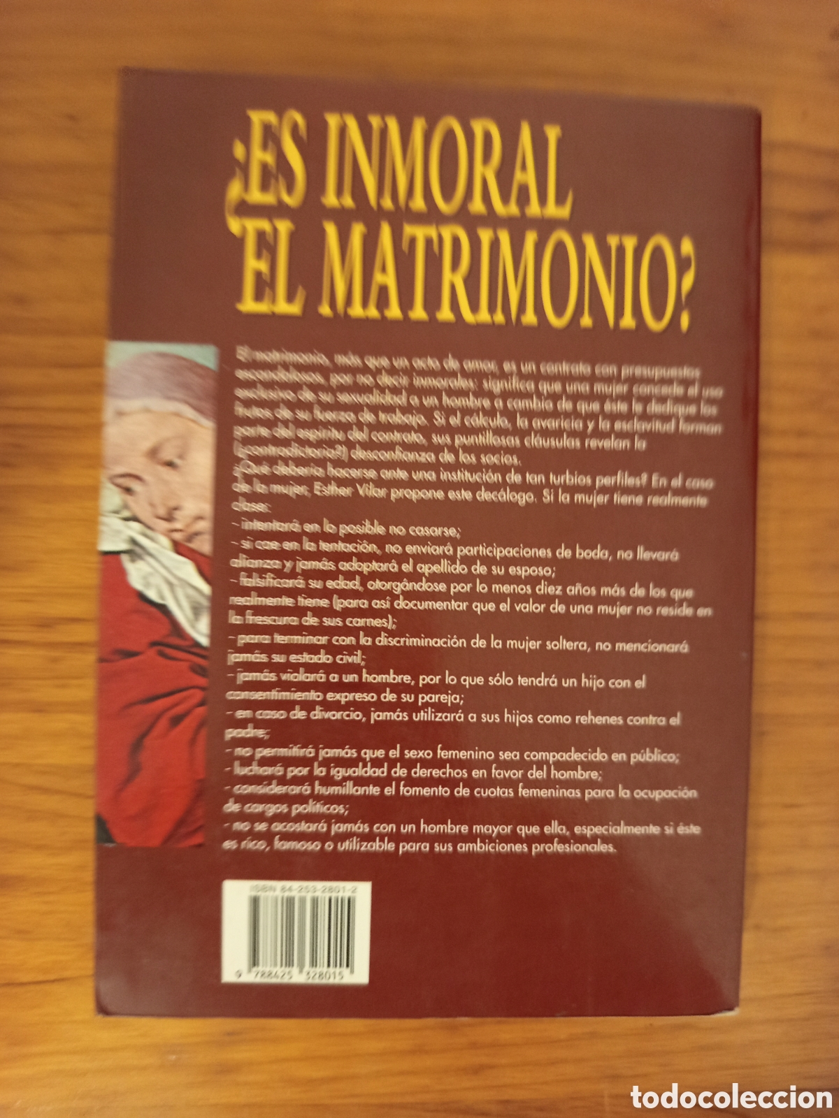 Libros de segunda mano: &iquest;ES INMORAL EL MATRIMONIO? (ESTHER VILAR) - Foto 5