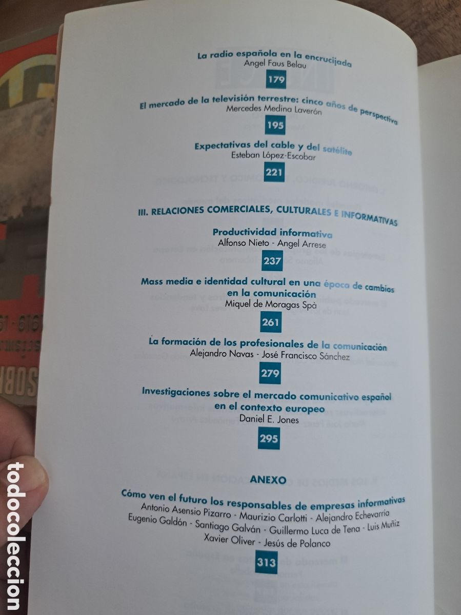 Libros de segunda mano: Jml La industria de la comunicacion. Situacion 1995. Bbva. - Foto 7