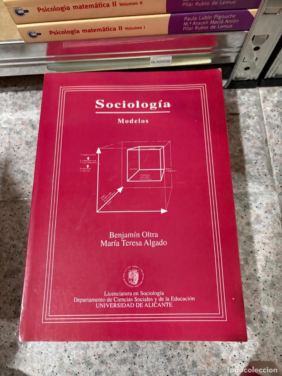 Libros de segunda mano: BLAS101B &mdash; Sociolog&iacute;a. Modelos &mdash; Benjam&iacute;n Oltra, Mar&iacute;a Teresa Algado &mdash; Universidad de Alicante