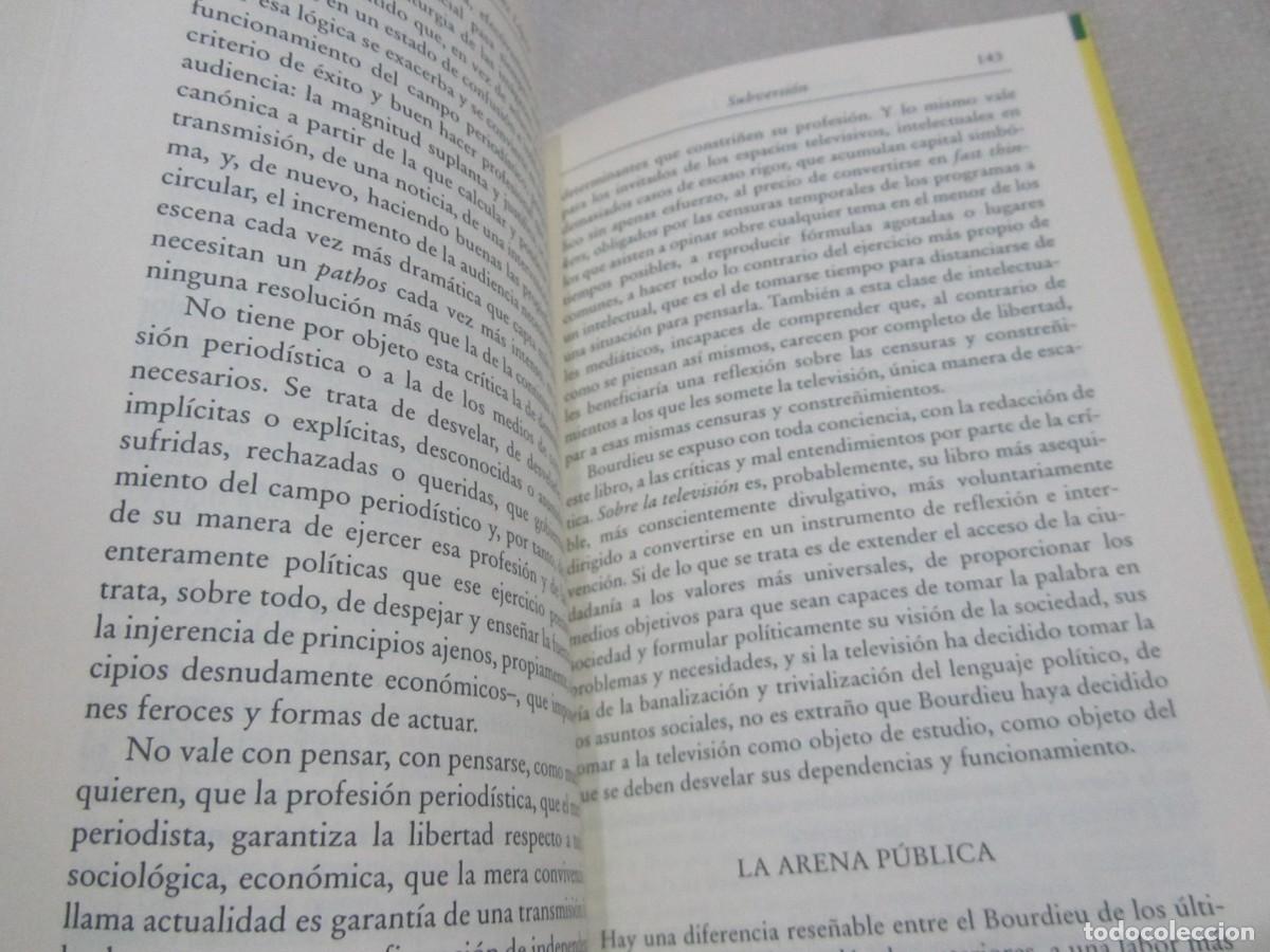 Libros de segunda mano: PIERRE BOURDIEU SOCIOLOGIA Y SUBVERSION, LIBRO DE JOAQUIN RODRIGUEZ LOPEZ - Foto 9