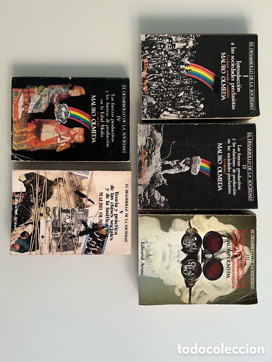 Libros de segunda mano: El desarrollo de la sociedad 5 tomos (obra completa) Mauro Olmeda. Editorial Ayuso, 1970-1975