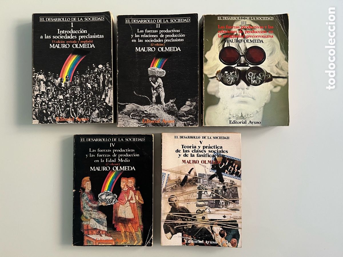 Libros de segunda mano: El desarrollo de la sociedad 5 tomos (obra completa) Mauro Olmeda. Editorial Ayuso, 1970-1975