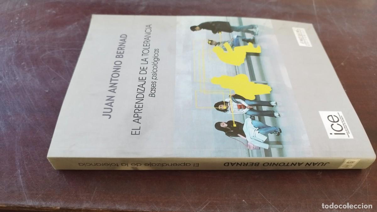 Libros de segunda mano: EL APRENDIZAJE DE LA TOLERANCIA / JUAN ANTONIO BERNAD / CJA603-GV-2 / BASES PSICOLOGICAS