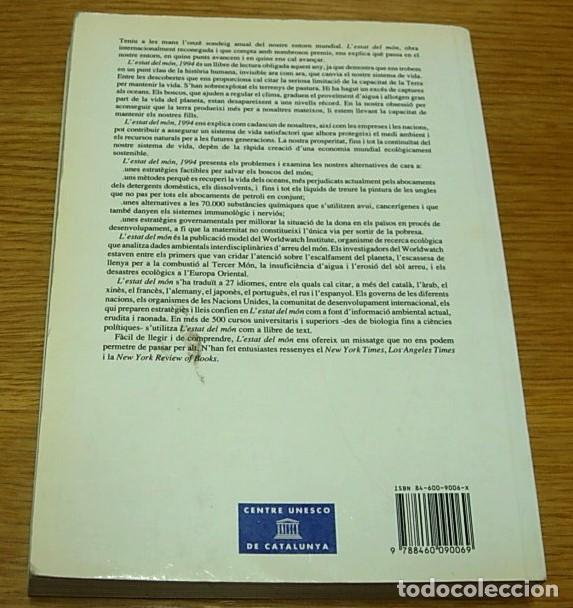 Libros de segunda mano: Libro LESTAT DEL M&Oacute;N 1994 - Centre UNESCO de Catalunya - en Catal&agrave; - Foto 2