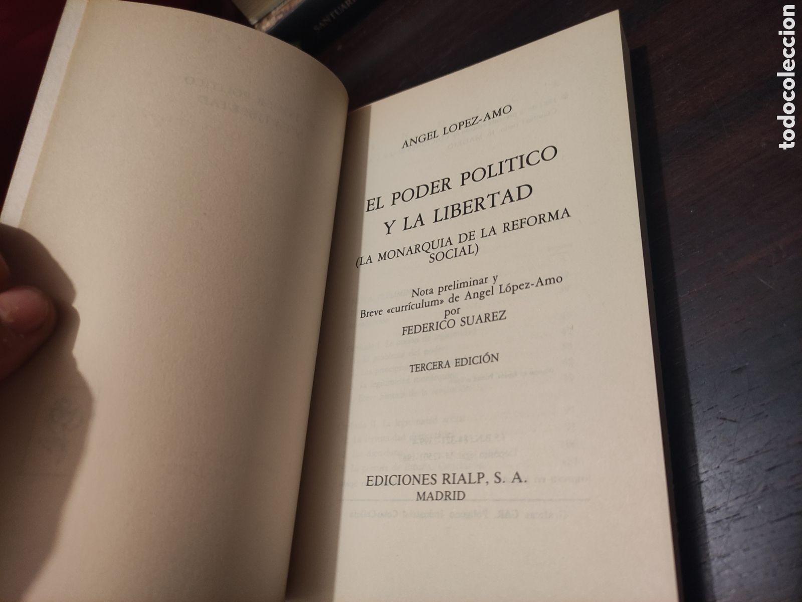 Libros de segunda mano: El poder pol&iacute;tico y la libertad - &Aacute;ngel L&oacute;pez - Amo - Foto 6