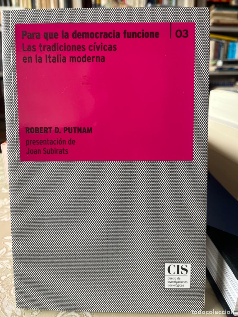 Gebrauchte B&uuml;cher: Pugnan, Robert D.- Para que la democracia funcione. Las tradiciones c&iacute;vicas en la Italia moderna