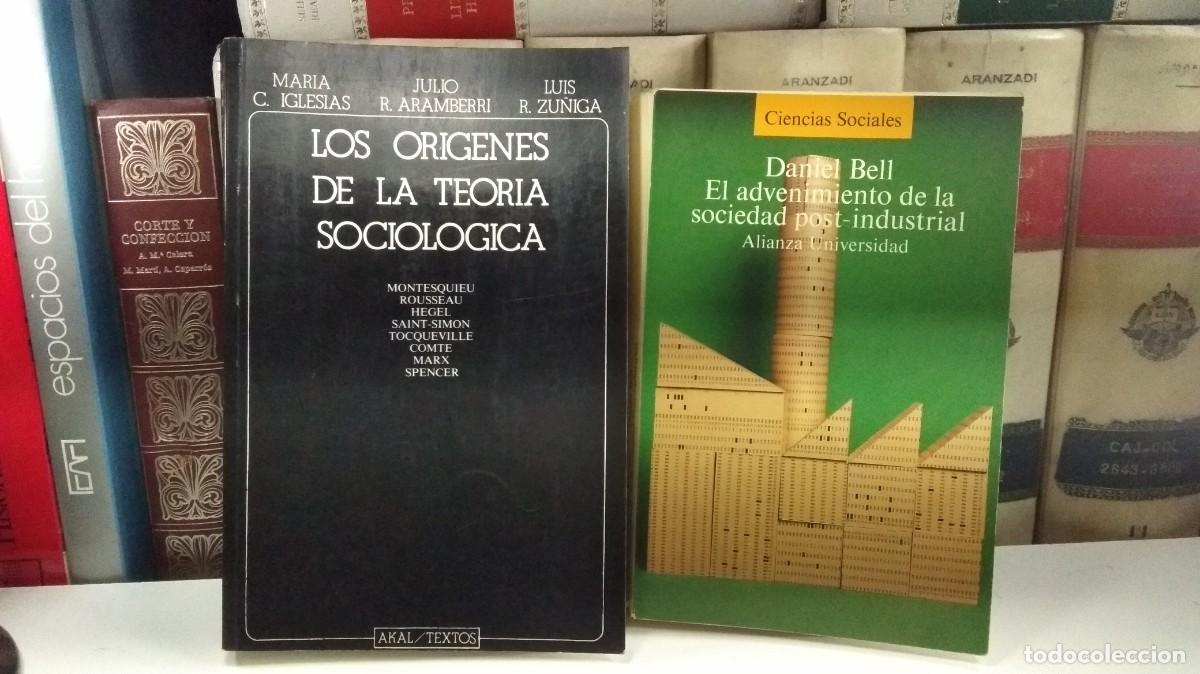 Second hand books: LOS OR&Iacute;GENES DE LA TEOR&Iacute;A SOCIOL&Oacute;GICA / EL ADVENIMIENTO DE LA SOCIEDAD POST-INDUSTRIAL.