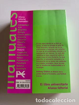 Libros de segunda mano: Sociolog&iacute;a, Anthony Giddens, Alianza editorial - Foto 4