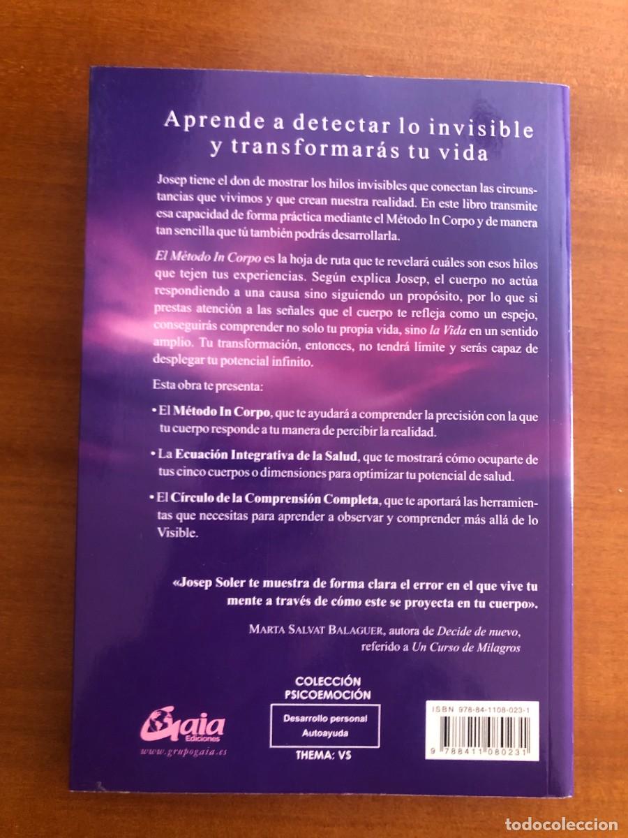 Libros de segunda mano: El M&eacute;todo In Corpo. Josep Soler Sala - Foto 3