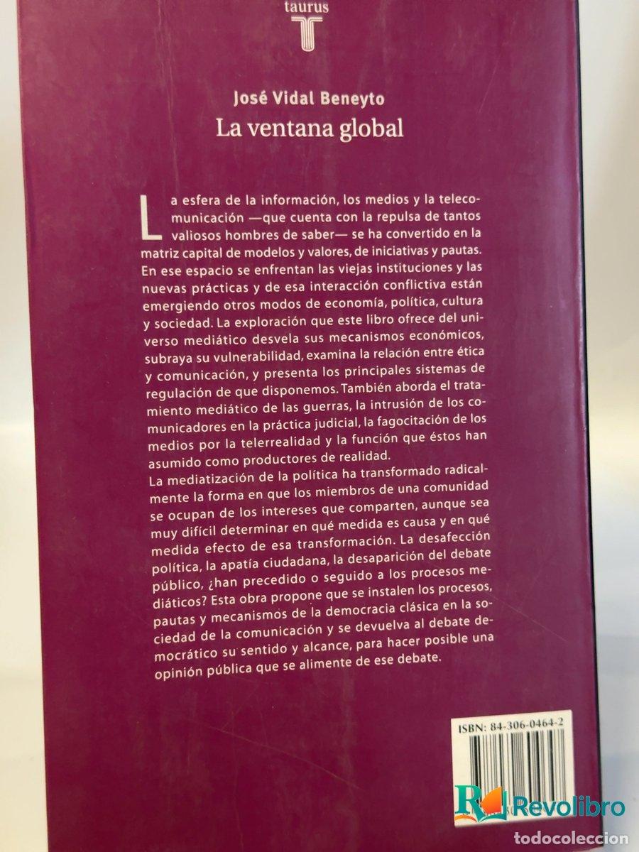 Libros de segunda mano: La ventana global - Jos&eacute; Vidal Beneyto - Foto 4