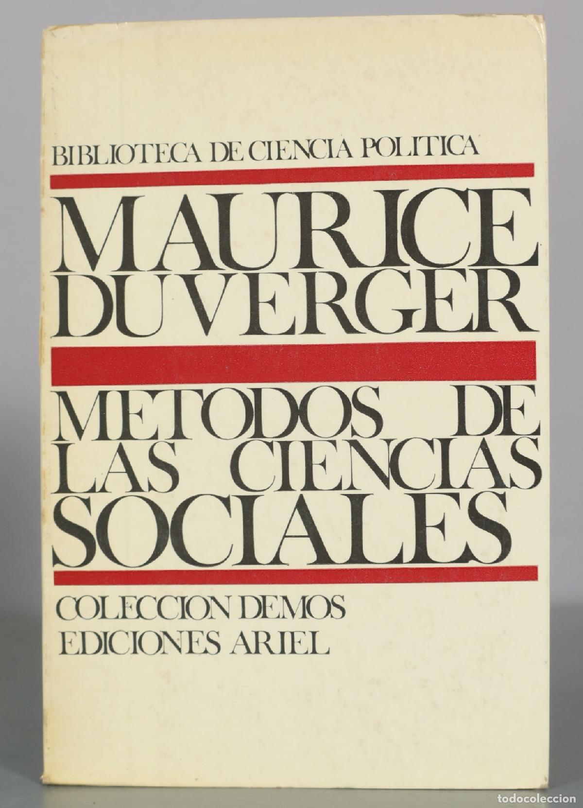 Libros de segunda mano: Metodos de las ciencias sociales - Maurice Duverger - Ediciones Ariel