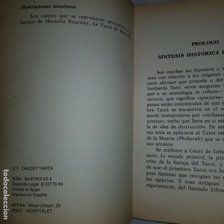 Libros de segunda mano: TAROT FACIL - CAUDET Y LLORENS- 1989 - Foto 2