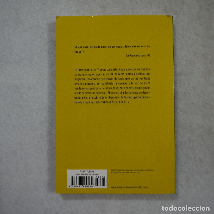 Libros de segunda mano: YO, EL TAROT - ALEJANDRO JODOROWSKY - SIRUELA DEBOLSILLO - 2011 - Foto 2