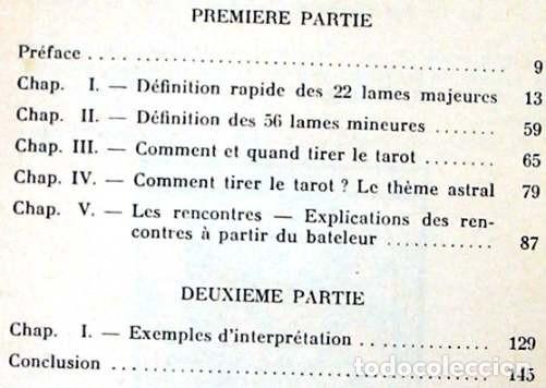 Libros de segunda mano: MANUEL COMPLET DINTERPRETATION DU TAROT - HADES 1968 - VER INDICE - Foto 2