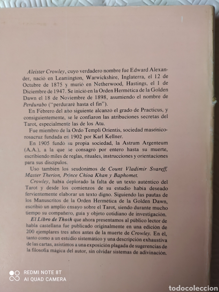 Libros de segunda mano: El Libro de Thot tarot egipcio - Foto 2