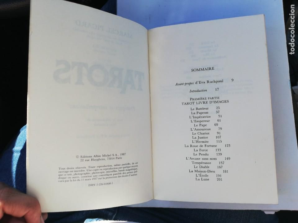 Libros de segunda mano: Tarots. Practiques et interpr&eacute;tations. Marcel Picard. (Franc&eacute;s) 1987 - Foto 3