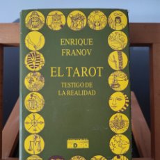Libros de segunda mano: EL TAROT TESTIGO DE LA REALIDAD. ENRIQUE FRANOV. EDICIONES INDIGO.. Lote 325771138