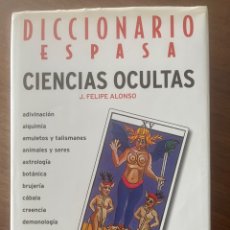 Libros de segunda mano: DICCIONARIO ESPASA CIENCIAS OCULTAS. Lote 335752553