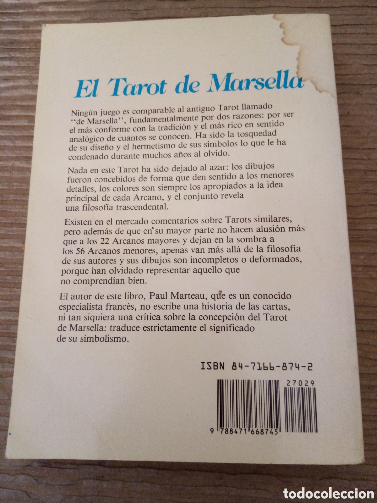 Libros de segunda mano: El Tarot de Marsella. La tabla esmeralda. - Foto 3