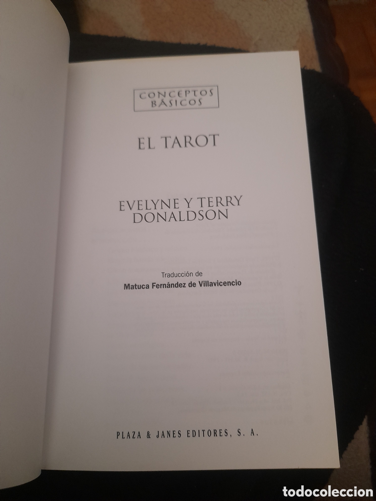 Libros de segunda mano: Libro, Conceptos b&aacute;sicos, El Tarot Evelyne Y Terry Donaldson, segunda edici&oacute;n de 1997 - Foto 2