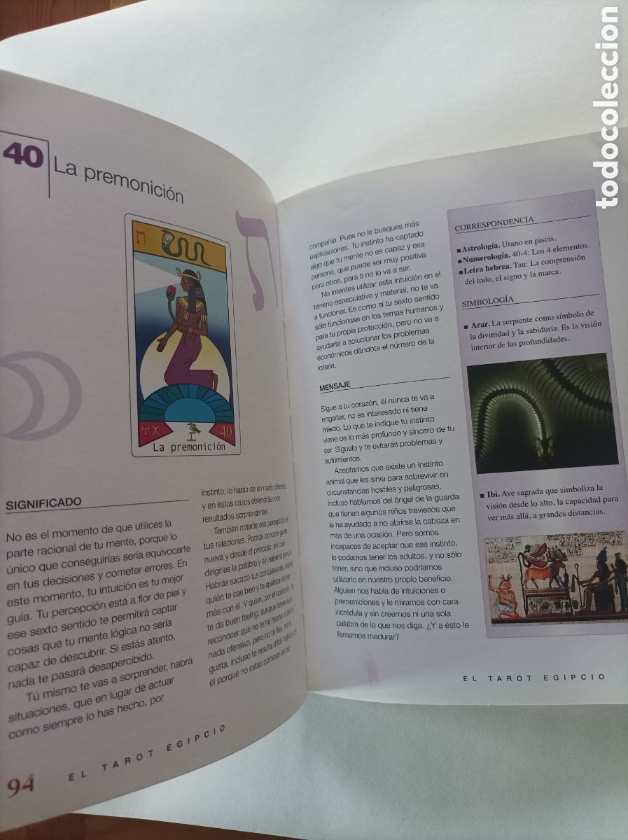 Libros de segunda mano: EL TAROT EGIPCIO / Marta Ram&iacute;rez. El enigma del antiguo Egipto. LIBSA - Foto 8