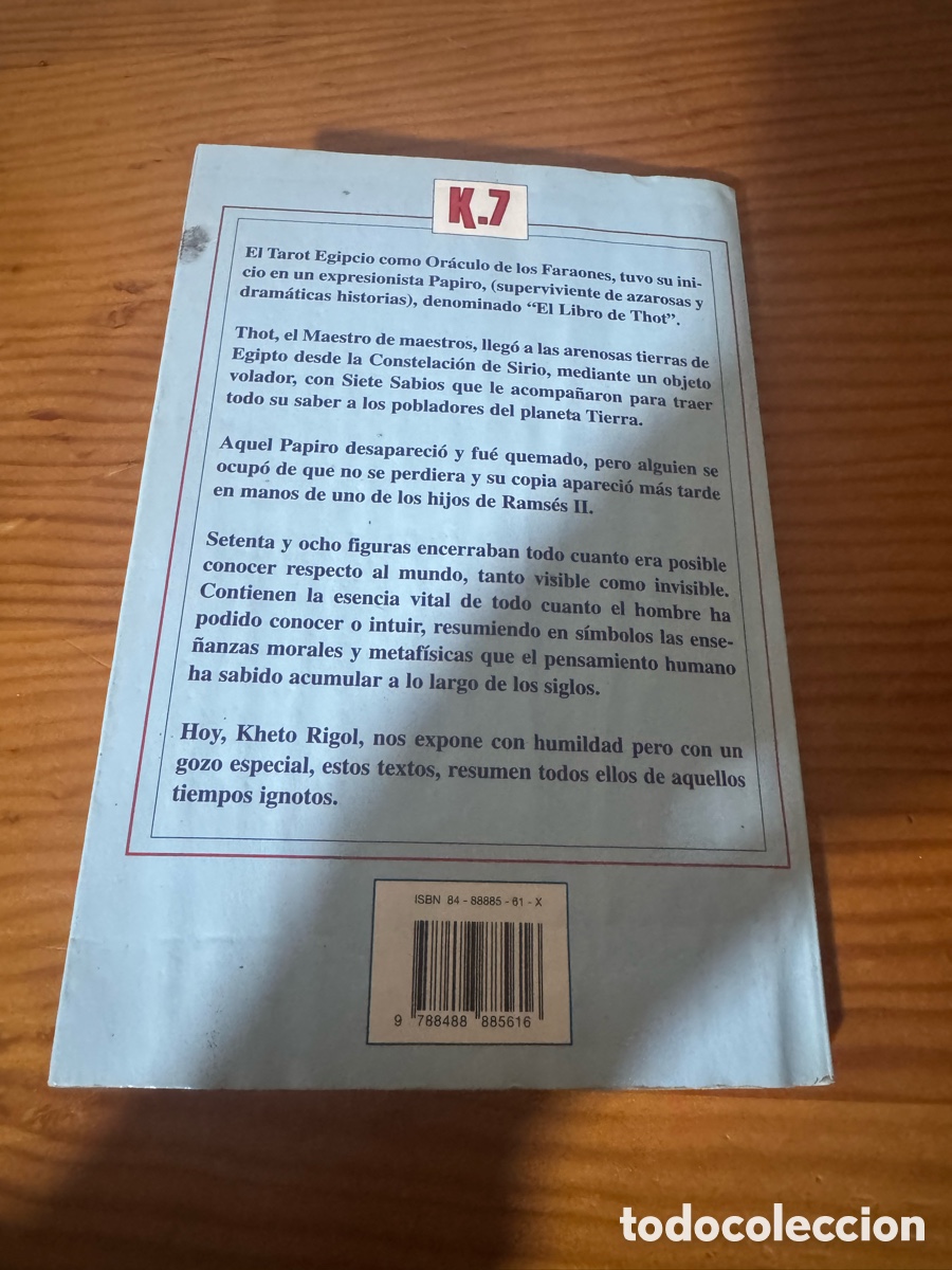 Libros de segunda mano: Libro tarot el gran libro del tarot egipcio de kheto Rigol ediciones karma 7 - Foto 2