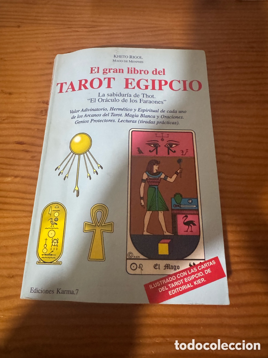 Libros de segunda mano: Libro tarot el gran libro del tarot egipcio de kheto Rigol ediciones karma 7 - Foto 1