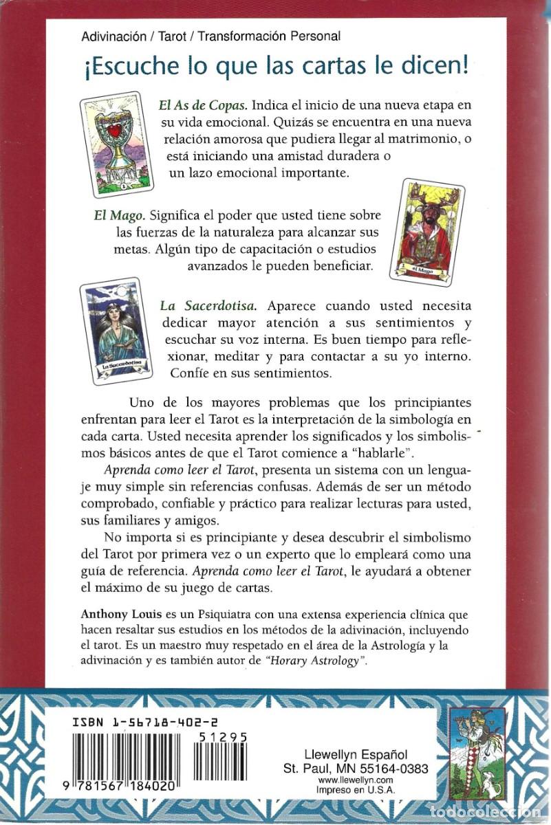 Libros de segunda mano: APRENDA COMO LEER EL TAROT ANTHONY LOUIS - Foto 2