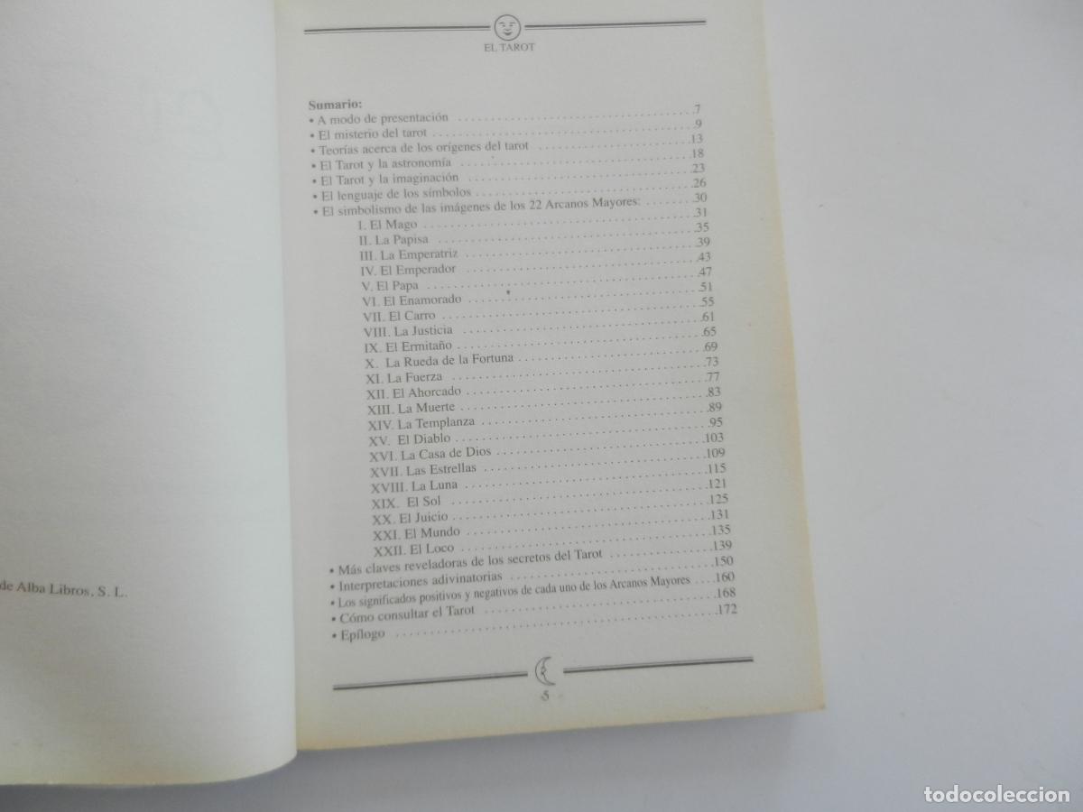 Libros de segunda mano: EL TAROT - MERCEDES COMPTE - ALBA LIBROS 2011. - Foto 4