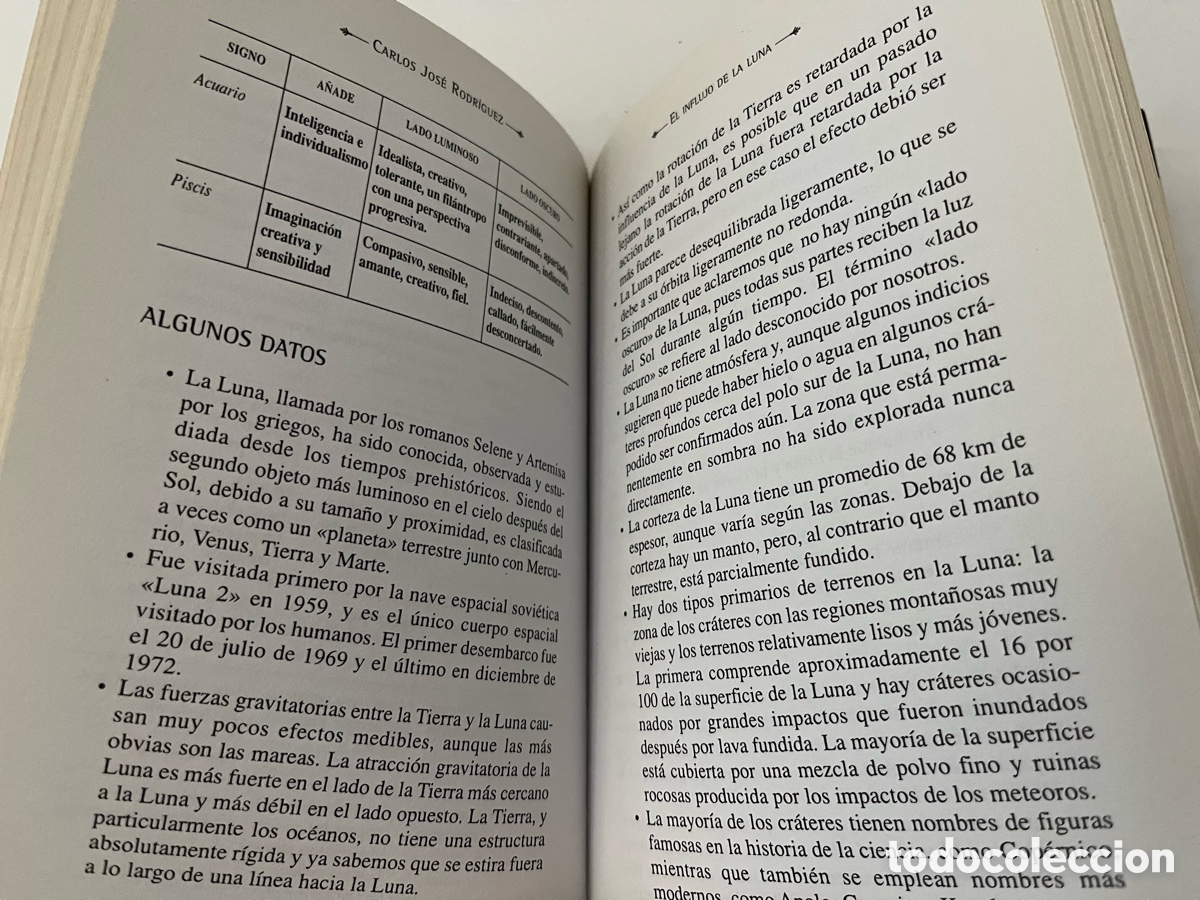 Libros de segunda mano: Libro El influjo de la luna - Carlos Jos&eacute; Rodr&iacute;guez - Foto 8