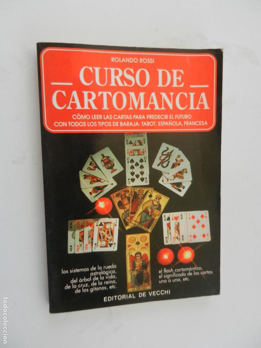 Libros de segunda mano: CURSO DE CARTOMANCIA - ROLANDO ROSSI - EDITORIAL DE VECCHI 1993.