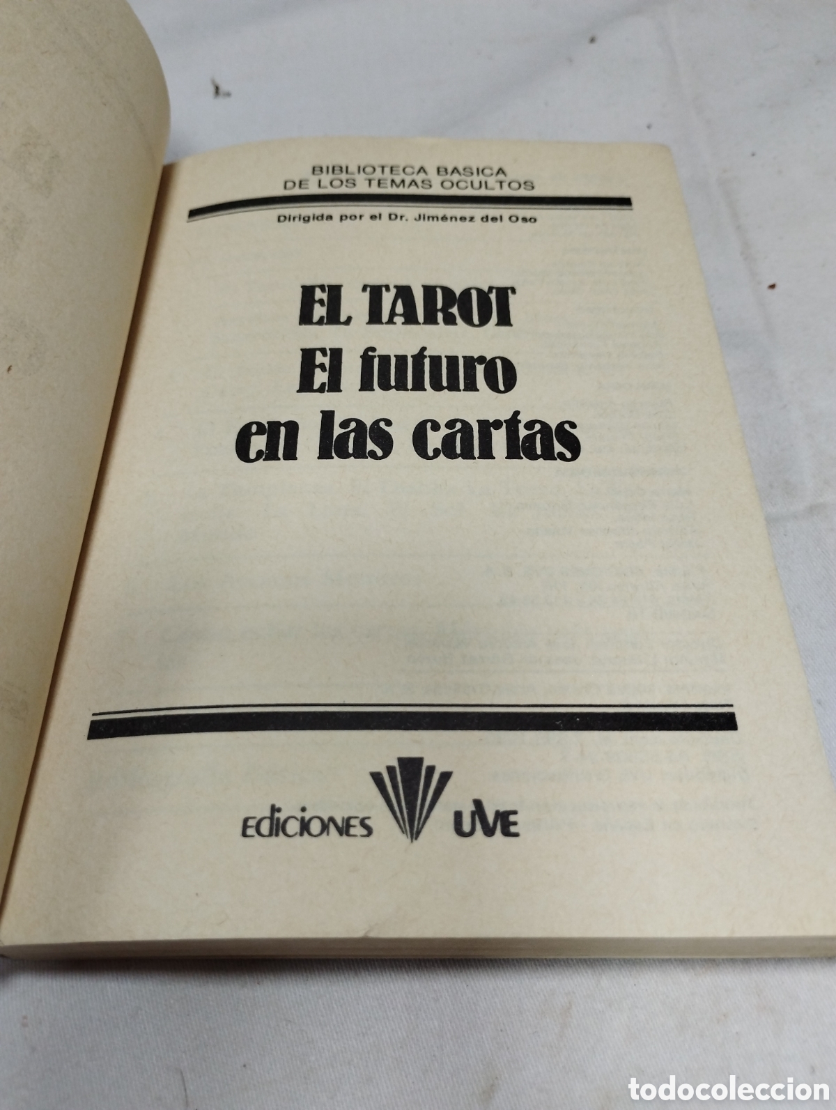 Libros de segunda mano: El tarot. Dr. Jim&eacute;nez del Oso. Ediciones UVE, 1980 - Foto 2