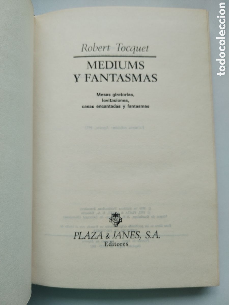 Libros de segunda mano: MEDIUMS Y FANTASMAS/ROBERT TOCQUET - Foto 2