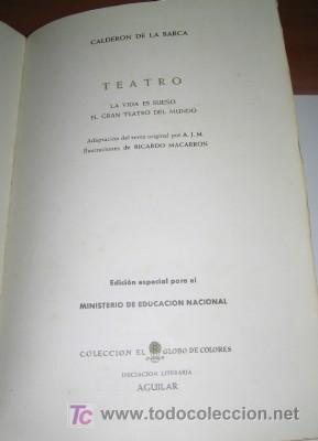Libros de segunda mano: CALDERON DE LA BARCA, TEATRO, DE 1961 - Foto 3