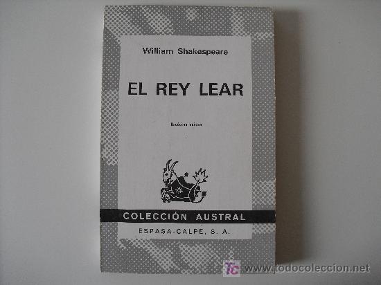 Libros de segunda mano: El Rey Lear. William Shakespeare. Austral 11&ordf; edici&oacute;n 1981 - Foto 1