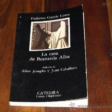 Libros de segunda mano: LA CASA DE BERNARDA ALBA-FEDERICO GARCIA LORCA-
