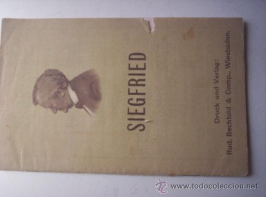 Libros de segunda mano: SIEGFRIED - LIBRETO EN ALEMAN - Foto 1