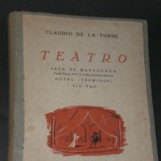 Libros de segunda mano: TEATRO.-TREN DE MADRUGADA. HOTEL TÉRMINUS. TIC - TAC. (1950). Lote 29177968
