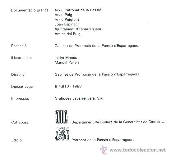 Libros de segunda mano: La Passio D&rsquo;ESPARREGUERA (Catal&aacute;n) - Foto 3