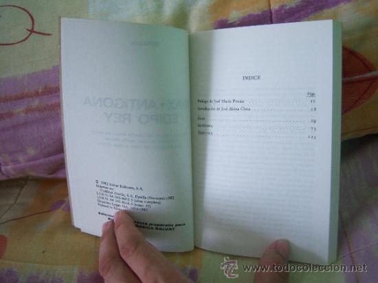 Libros de segunda mano: S&Oacute;FOCLES Ayax, Antigona, Edipo Rey - Foto 3