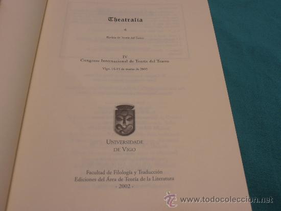 Libros de segunda mano: THEATRALIA, 4 - Foto 4
